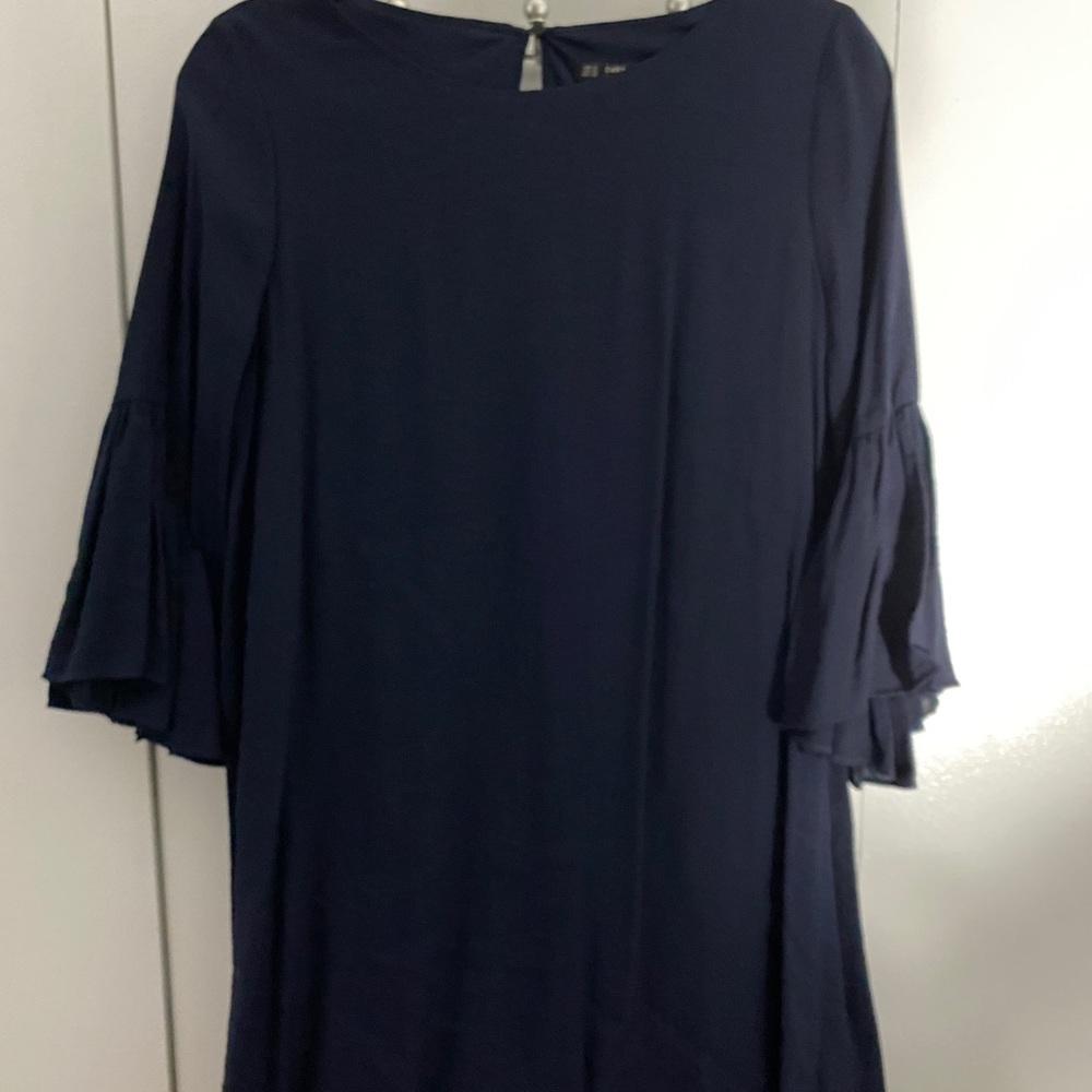 Zara Crepe Dress with Ruffles